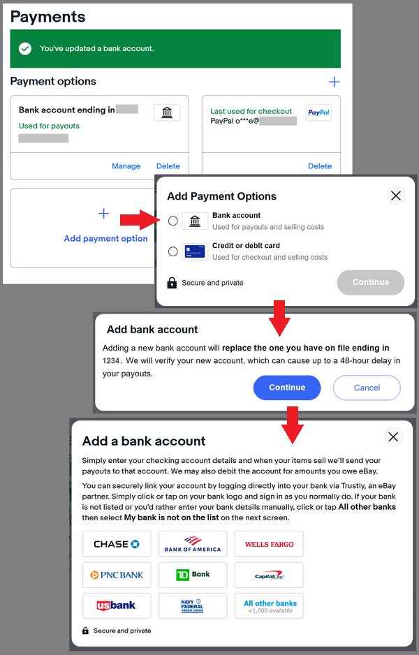 Payment sent to closed bank account The eBay Community