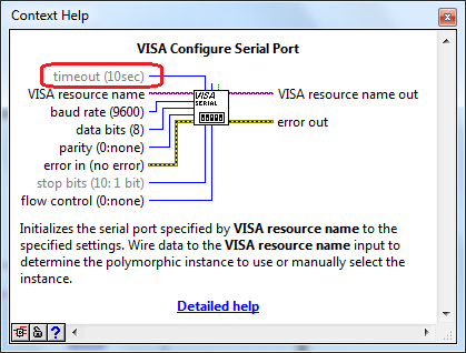 VISA Configure (increase timeout)