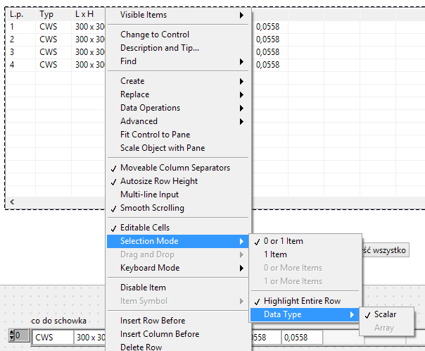 Solved cannot select row in multicolumn listbox NI Community