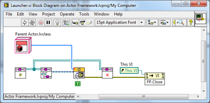 LabVIEW Actor Framework Launcher