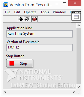 LabVIEW Application Version main