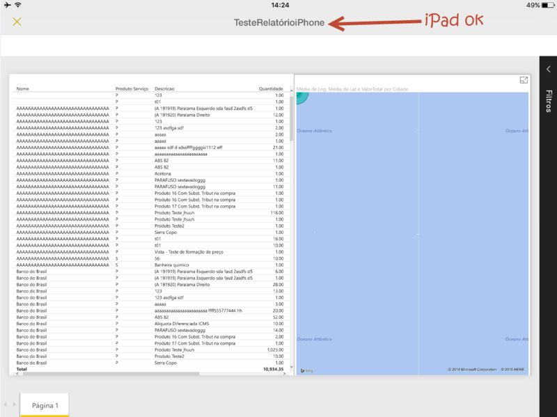 Report in iPad