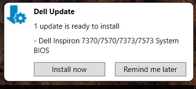 dell update notifications turn off remind adjust continually install later options press every lot where so