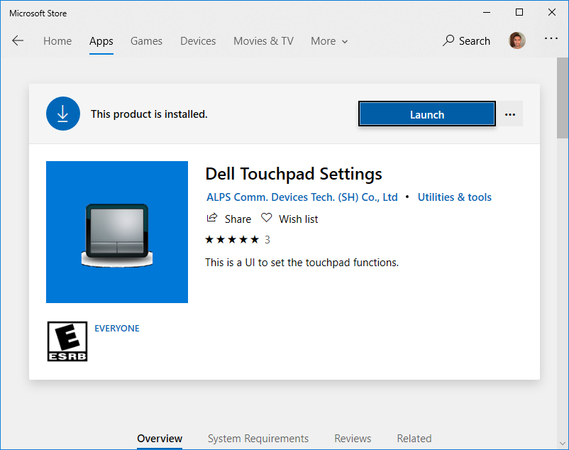 you'll a new app to open this alpsdelltouchpadsettings Dell Community