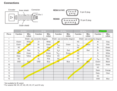 RE36SI wires and connections