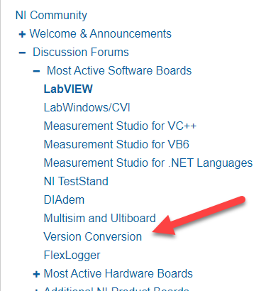Version Conversion Forum