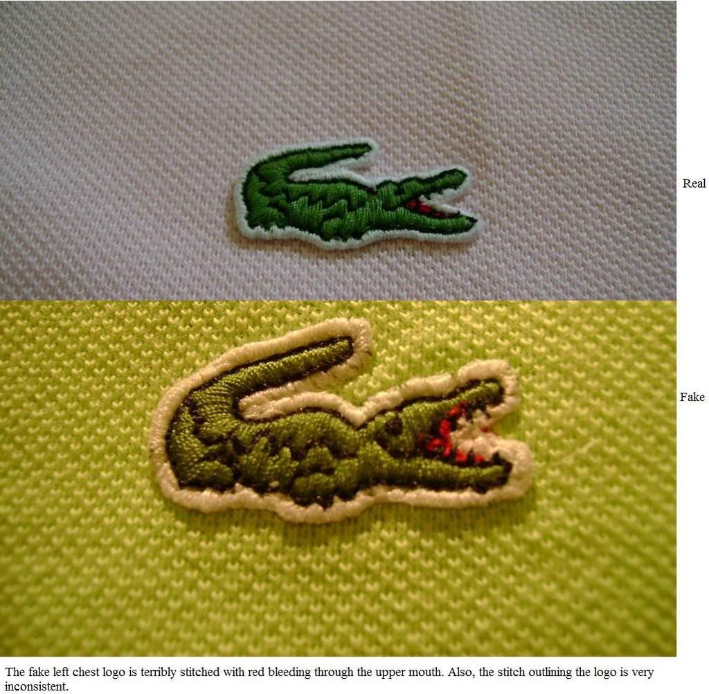 lacoste polo fake