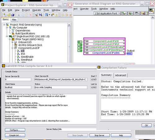 Unsuccessful Compile with Output Indicator