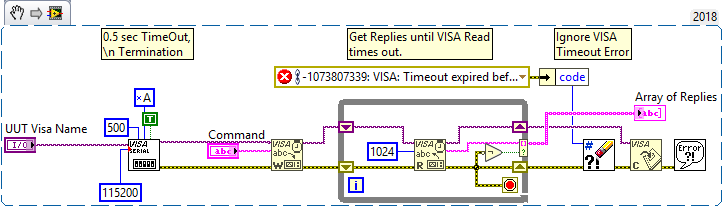 Multi-line VISA Read