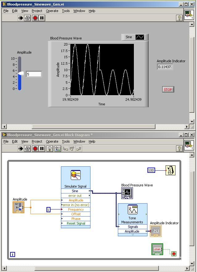 Blood pressure signal gen