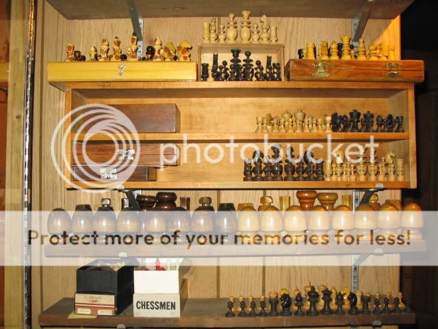 Assortment of chess sets