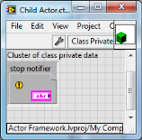 LabVIEW Actor Framework Private Data