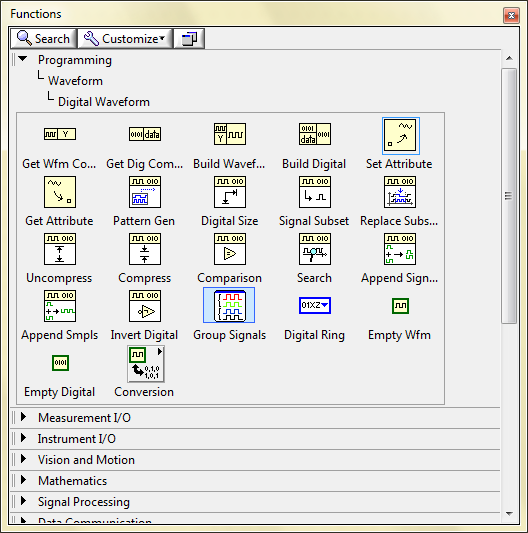 Digital Waveform Palette