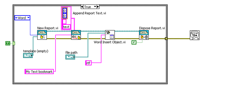 Word Insert Object vi