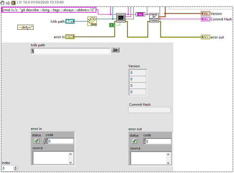 Get current version from git tags