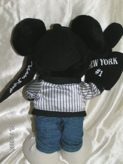 New York baseball Mickey Mouse back view