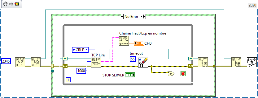 TCP Server CRLF