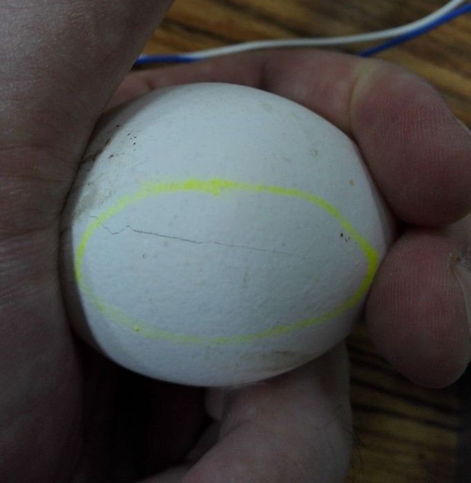 Figure 7: Micro-crack is visible if pressure applied.
