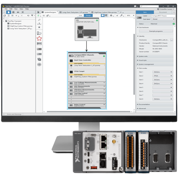 CompactRIO with DAQmx Controller being used with LabVIEW NXG