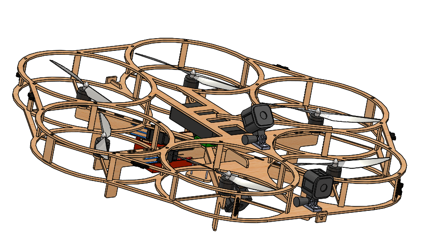 CAD model of the drone.