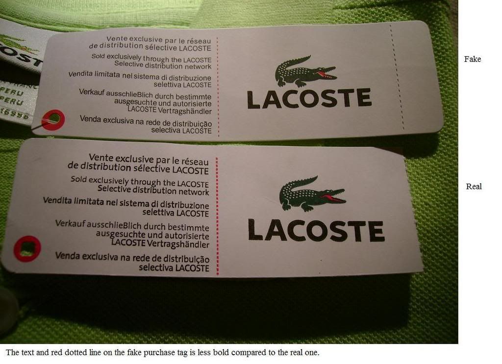 lacoste sport polo fake