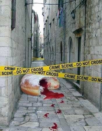 dead doughnut photo: Crime Scene crimescene.jpg