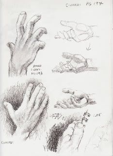 Hand studies page