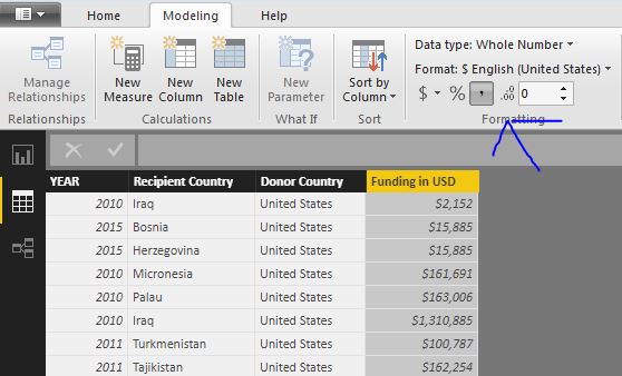 Data tab